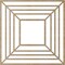 Ekena Millwork Raven Wood Fretwork Pierced Ceiling Medallion, Birch, 20"OD x 7 3/8"ID x 3/8"T CMWP20X20X0375RABI - alternate 2